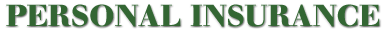 PERSONAL INSURANCE